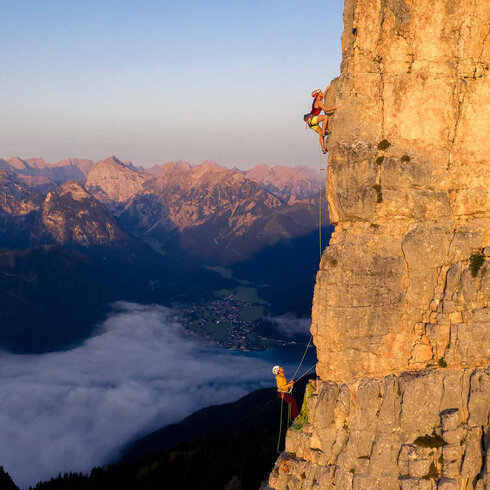 A multi-pitch tour requires experience and endurance in climbing