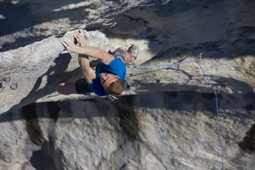 Jakob Schubert in Swingtime, Dschungelbuch, Martinswand, Foto: Michael Meisl I Climbers Paradise