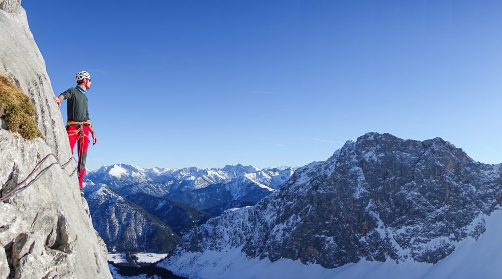 Panorama am Standplatz beim Schüsselkar, Foto: Simon Schöpf | Climbers Paradise