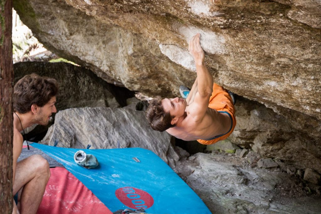 Guntram Jörg im Land of Giants im Ötztal, Foto: Dominik Hadwiger | Climbers Paradise