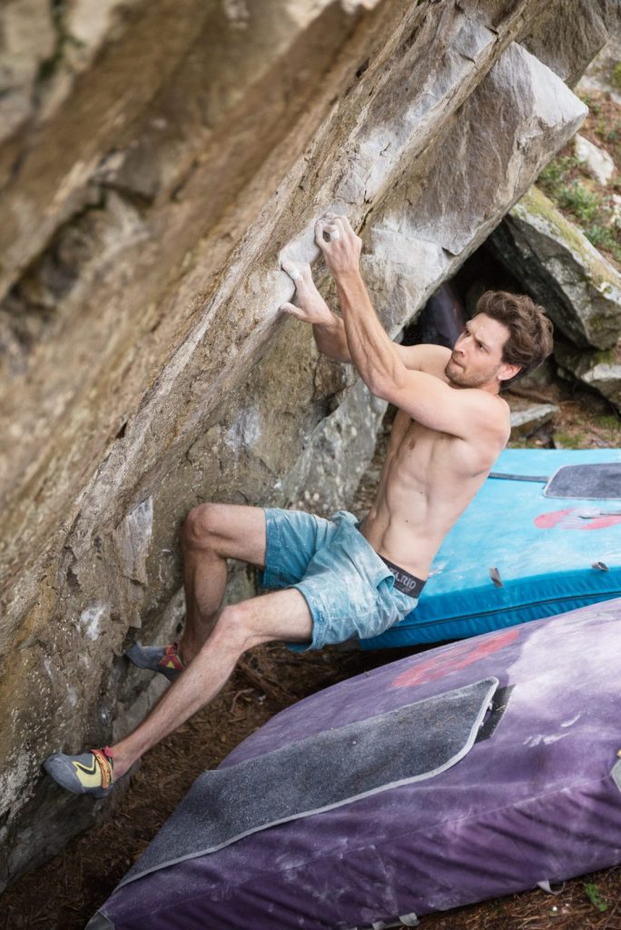 Patrick von Brül im Lands of Giants im Ötztal, Foto: Dominik Hadwiger | Climbers Paradise