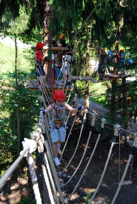 Hochseilgarte Kletterwald Bichlbach, Foto: Tiroler Zugspitz Arena I Climbers Paradise