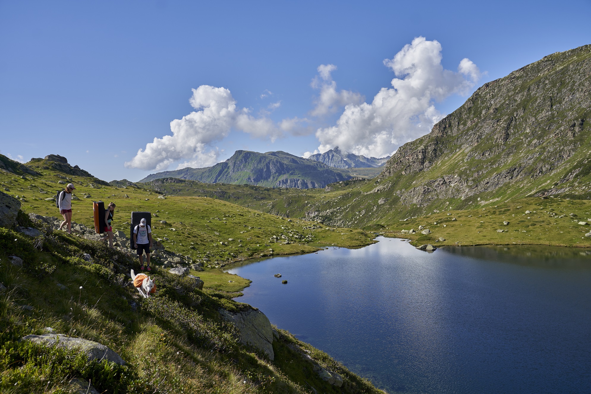 Paznaun-Bouldern mit Aussicht, Foto: Michael Meisl I Climbers Paradise