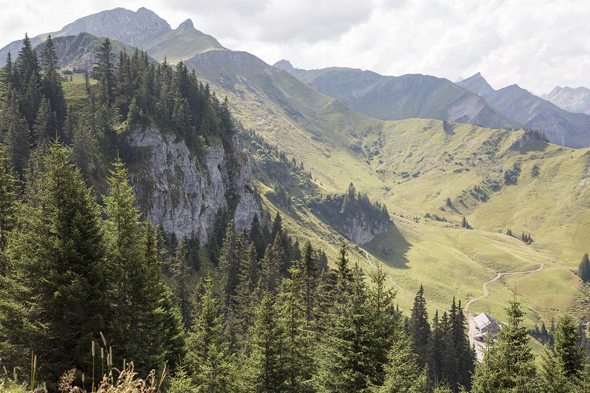 Tannheimer Tal, Klettergebiet Kanzel - Übersicht, Foto: TVB Tannheimer Tal, Michael Gabl I Climbers Paradise