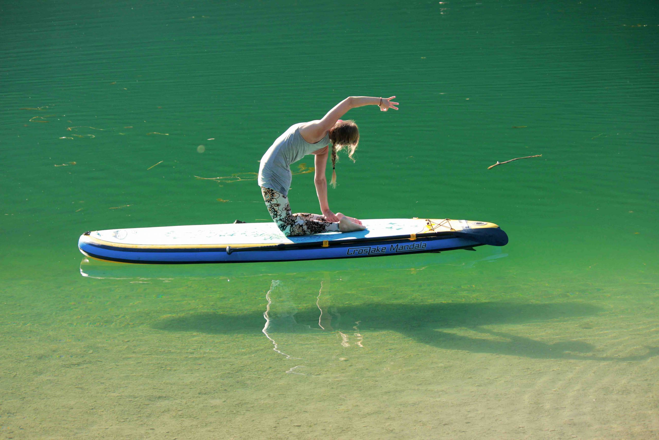 Steinberge - Yoga am Stand Up Board, Foto: Danny Bulthe I Climbers Paradise