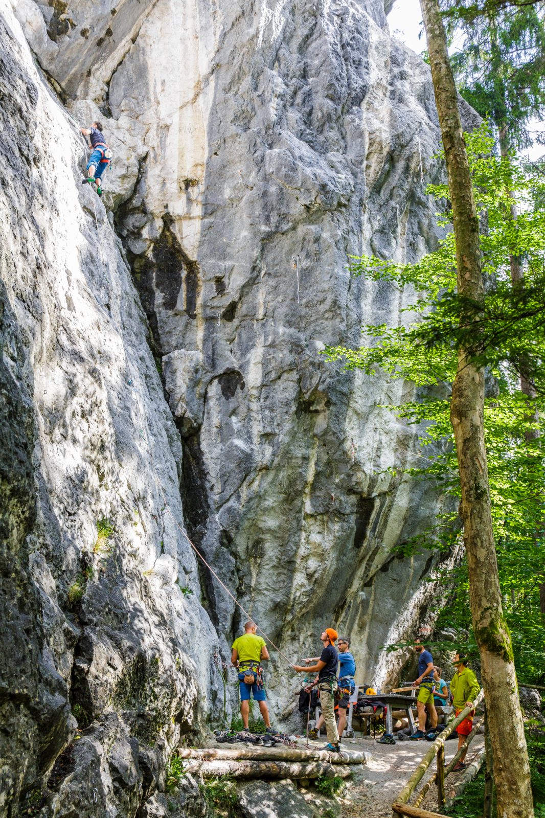 Der Klettergarten Morsbach bei Kufstein, Foto: Klettercamp Salewa Ebbs, Sportalpen Marketing | Climbers Paradise