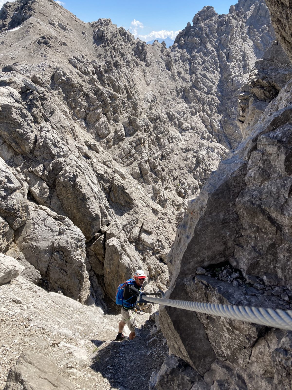 Imster Klettersteig, Abstieg durchs Engelkarl, Foto: Susa Schreiner | Climbers Paradise