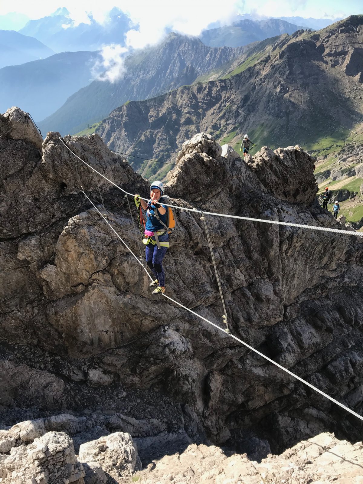 Seilbrücke im Imster Klettersteig, Foto: Susa Schreiner | Climbers Paradise