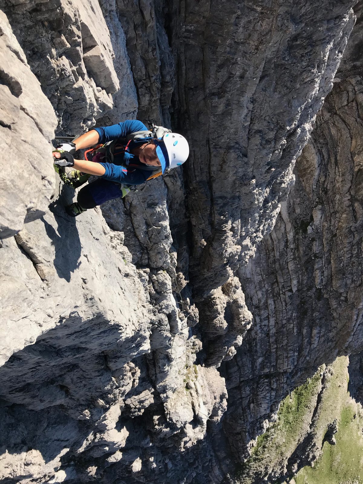 Steile Passage im ersten Drittel des Imster Klettersteiges, Foto: Susa Schreiner | Climbers Paradise