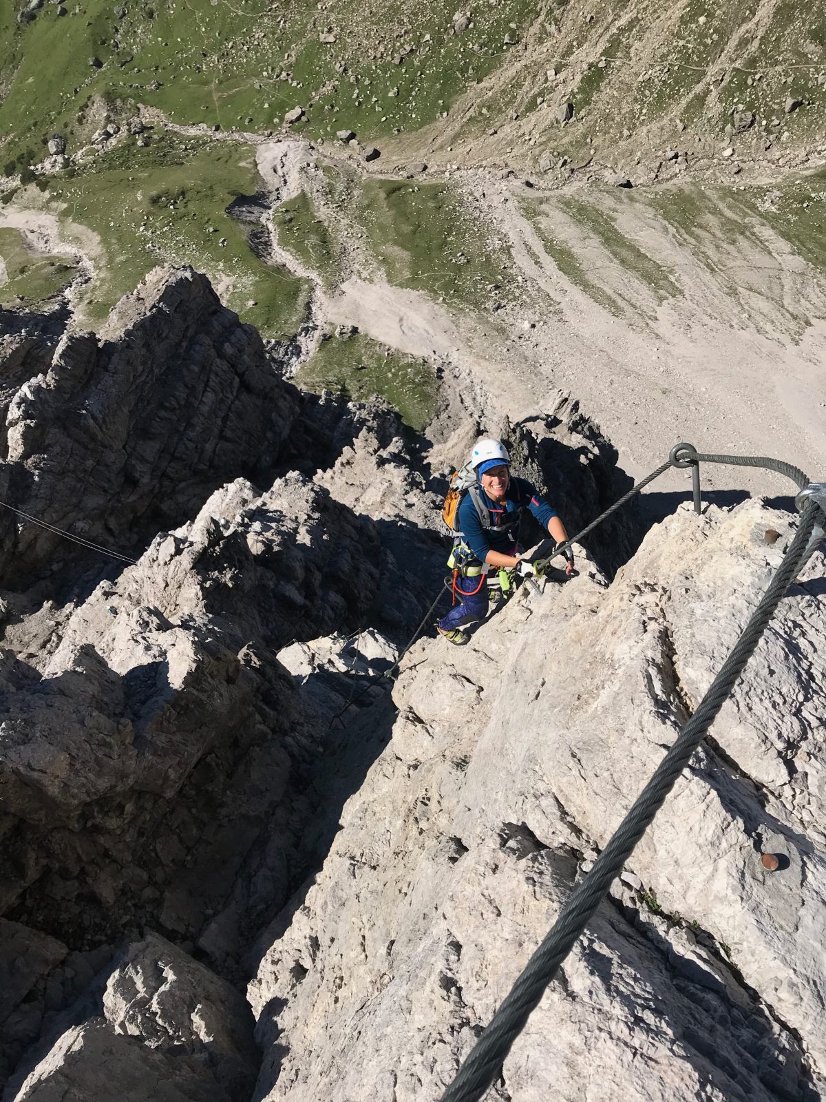 Die steile Passage nach der Seilbrücke hat es in sich, Foto: Susa Schreiner | Climbers Paradise