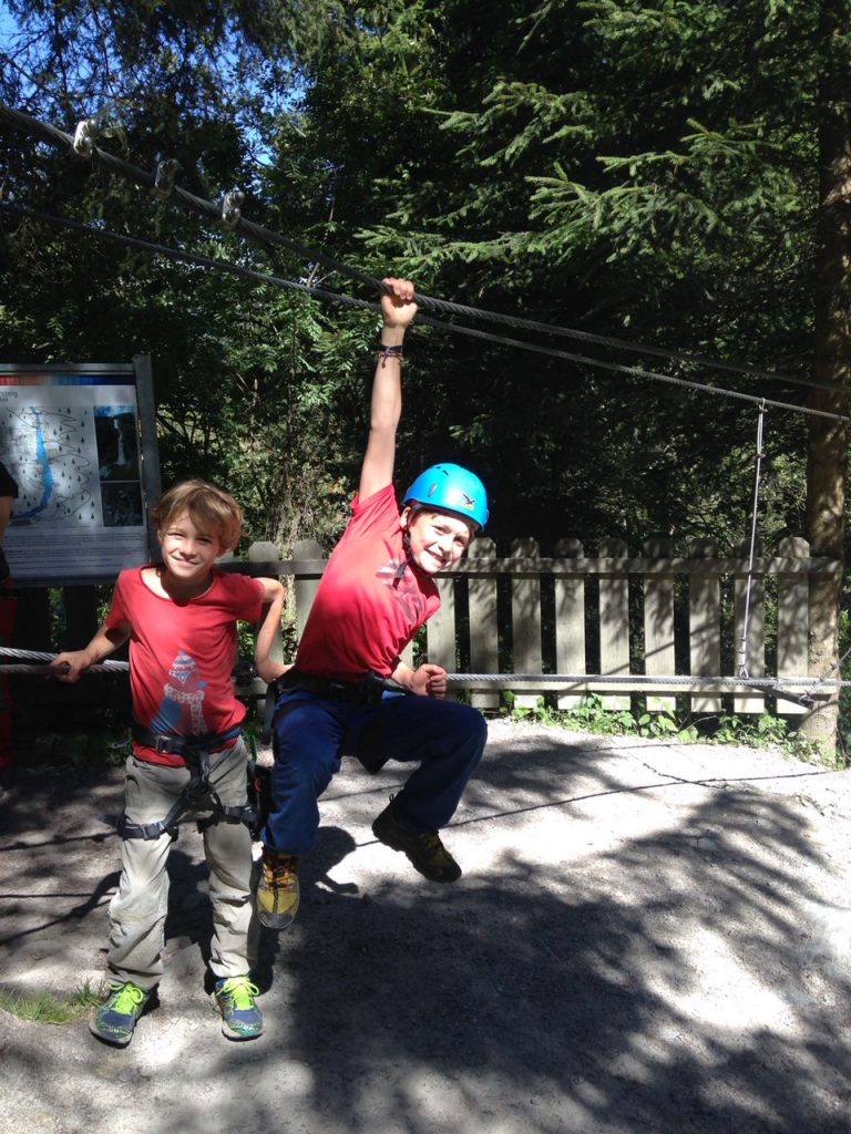 Klettersteig mit Kindern - Spaß, Foto: Matthias Bader | Climbers Paradise