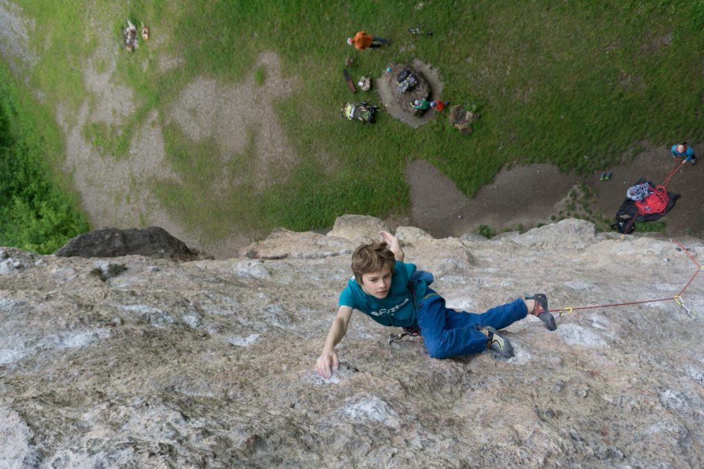 Klettern mit Kindern - am Fels, Foto: Matthias Bader | Climbers Paradise