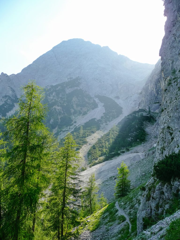 Der Zustieg zum Wampeten Schrofen, Foto: Simon Schöpf | Climbers Paradise