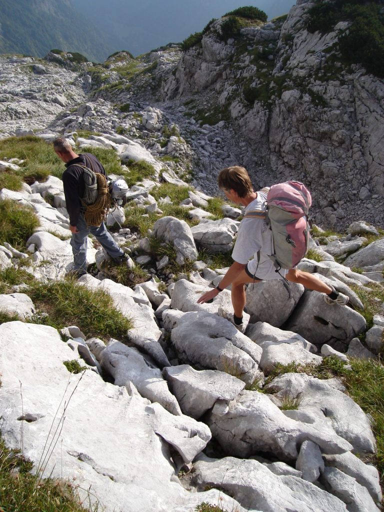 Der Abstieg von der Route EndeNie, Foto: Thomas Schöpf | Climbers Paradise