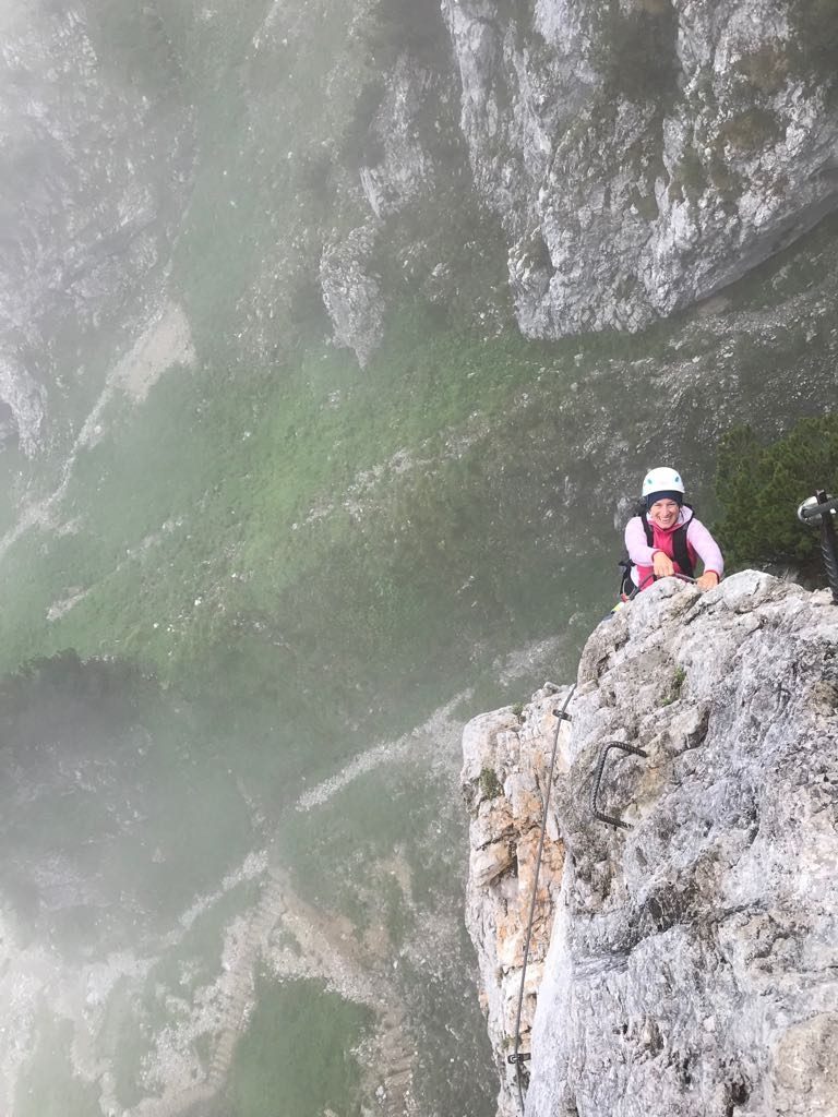 Eine Steilpassage beim Klettersteig Klamml | Climbers Paradise