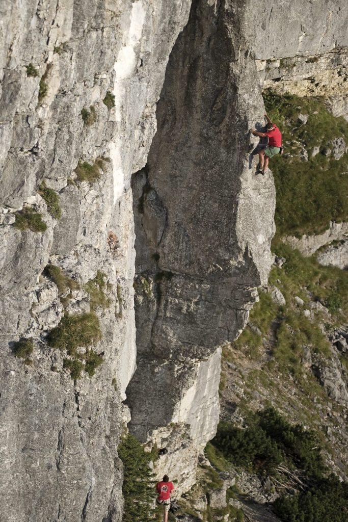 Klettern an der Steinplatte, Foto: Jörg Mitter | Climbers Paradise