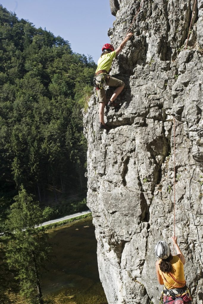 Klettern im Klettergarten Wiesensee bei Hochfilzen, Foto: Jörg Mitter | Climbers Paradise