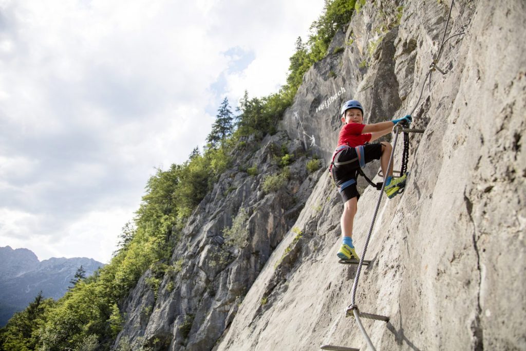 Klettersteig für Familien, Foto: Defrancesco | Climbers Paradise