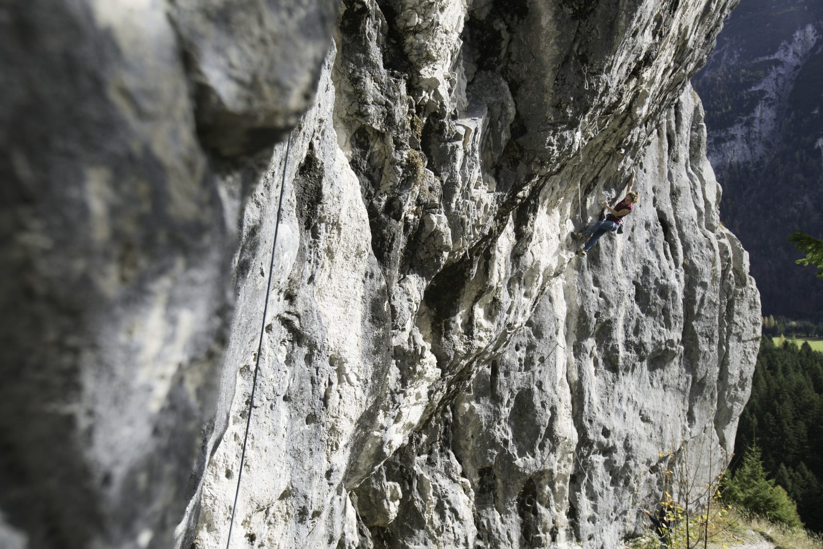 Die Route Puls 2000 an der Chinesischen Mauer, Foto: Tirol Werbung, Johannes Mair | Climbers Paradise