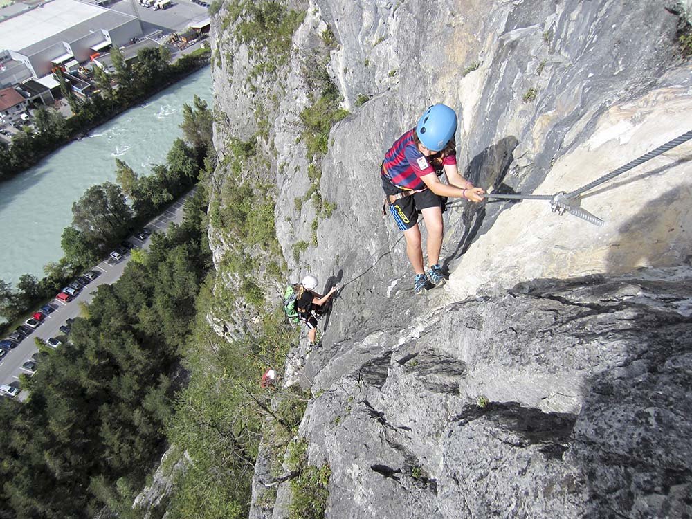 Klettersteig Galugg in der Ferienregion Tirol West | Climbers Paradise