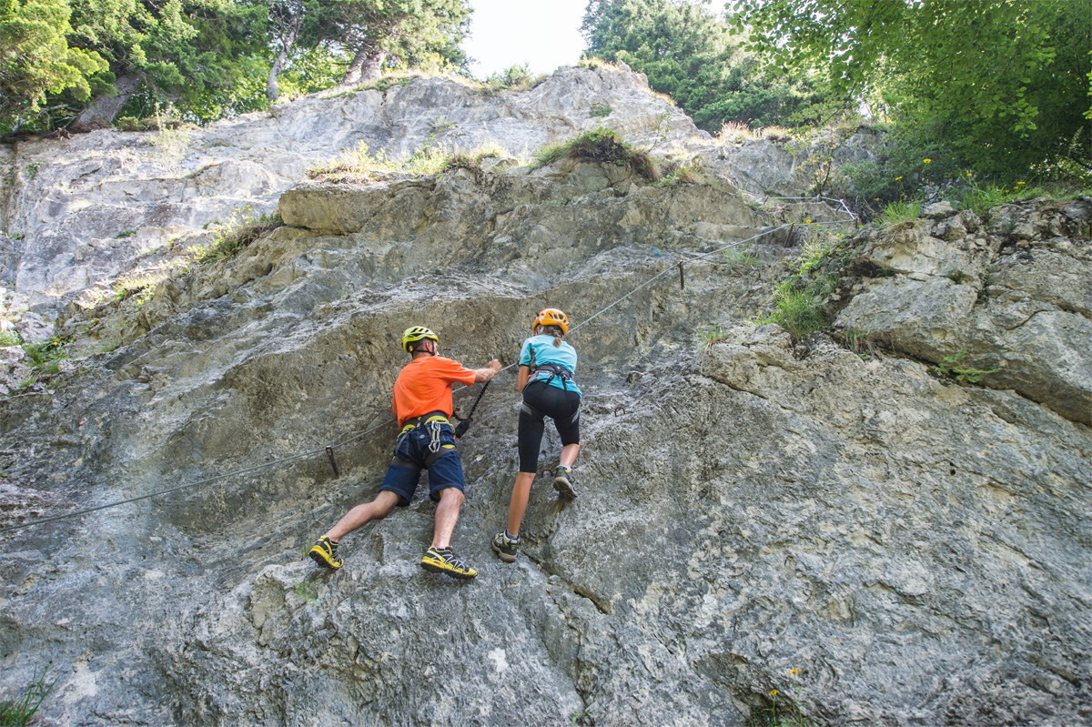 Übungsklettersteig am Wilden Kaiser, Foto: Peter von Felbert | Climbers Paradise