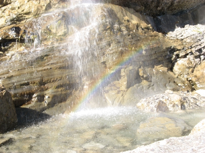 Wasserfall beim Klettersteig Muttekopfhuette | Climbers Paradise