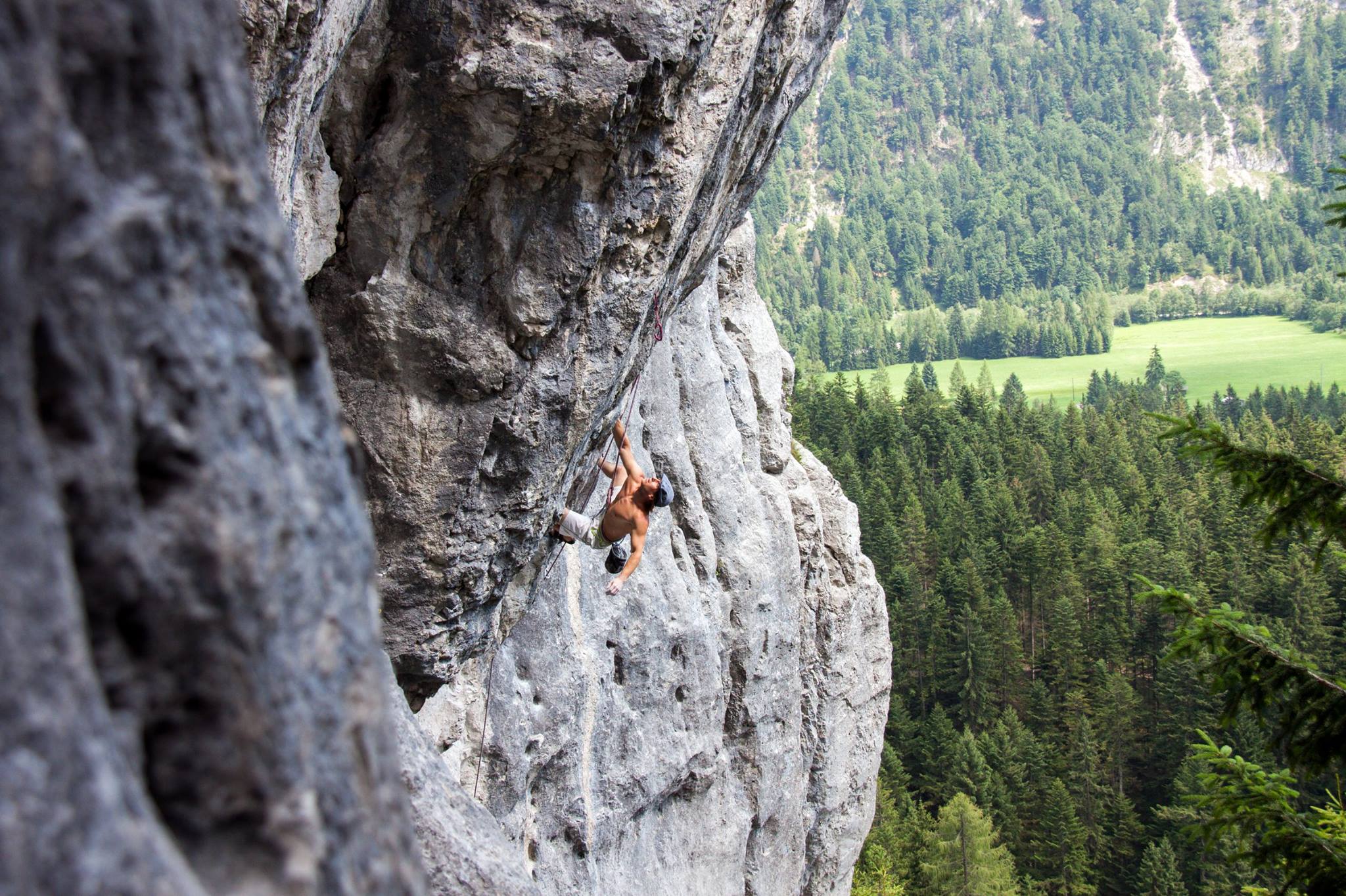 Klettergarten Chinesische Mauer, Bernie Ruech in Puls 2000 (7c+)